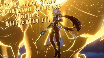 E0 S1 Jing Yuan Vs Svarog | Simulated Universe World 4 Difficulty III | [Honkai: Star Rail]