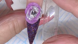 4D ACRYLIC FLOWER DESIGNED ON A POPPIT ( DUAL FORM )