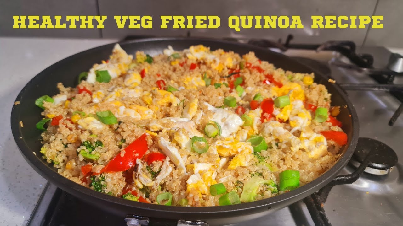 Healthy Veg Egg Fried Recipe with Quinoa Quinoa Weight loss Recipe