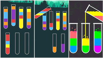 Water Sort Puzzle Gameplay 5, Android Games ios Walkthrough Simulator Think Brain Puzzle