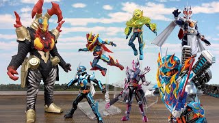 人形劇【仮面ライダーガッチャード】中間フォーム勢ぞろい!!総力戦で敵をぶっ飛ばせ!!仮面ライダーマジェード、仮面ライダーヴァルバラド、スーパーガッチャード、ファイヤーガッチャード