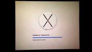 Mac OSX Yosemite install stuck at one minute left