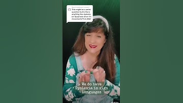Dyslexia in ASL? #asl #signlanguage