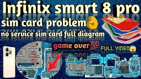 Infinix smart 8 pro no service sim card problem full video