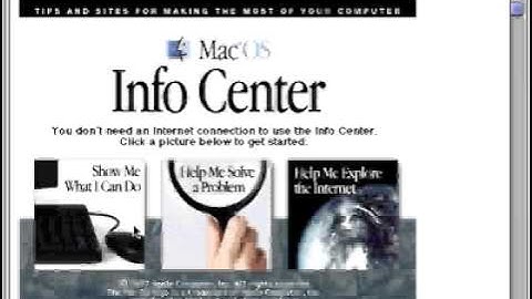 Mac OS 8 Demo CD Videos - Online Help