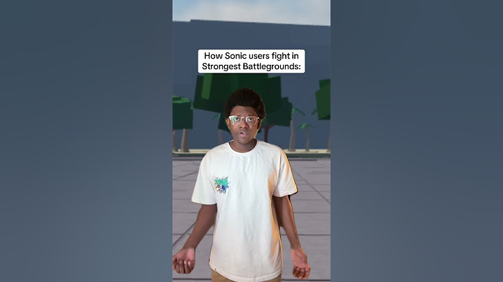 How Sonic Users fight in Strongest Battlegrounds: