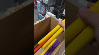 vinyl wrapped PVC pipes! #pettybettyco #pompomsticks #diy #tutorials #cheersticktutorial