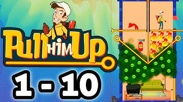 Pull Him Up Brain Hack Puzzle Game All Levels Gameplay