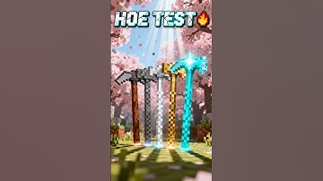 Minecraft Hoe Comparison: Which One Rules Them All? 🔥 #shorts #minecraft #gaming