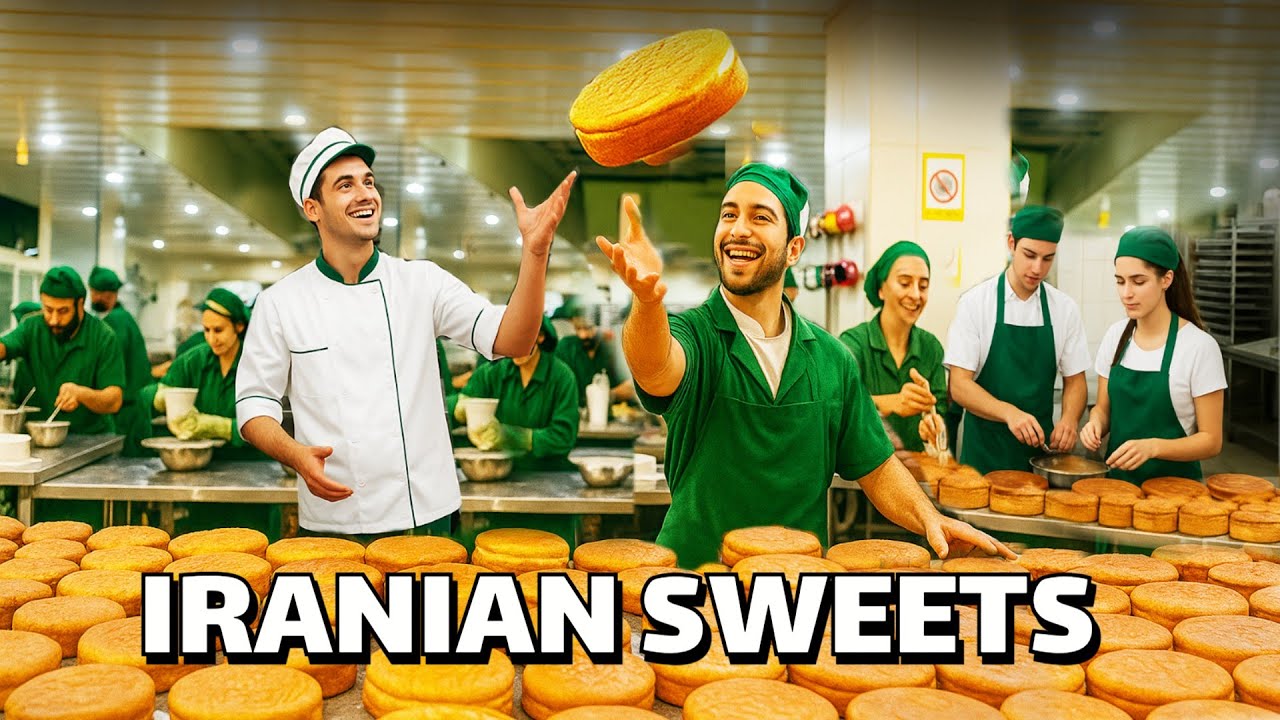 Amazing!!Inside Iran’s Biggest Cake Factory 🎂 How 2,000 Cakes Are Made Every Day!
