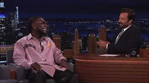 Burna Boy teaches Jimmy Fallon Pidgin English & Afro Moonwalk