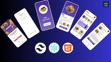 Building an Online Food Delivery App | Part1 |  React JS,Tailwind css, HTML5