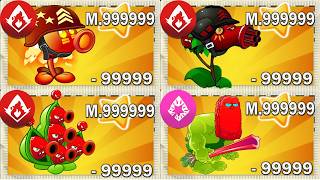 PvZ 2 Strategies - Random Team Plants Max Power Up Level Mastery 999999 in Plants vs Zombies 2 #59