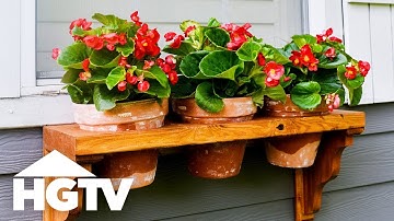 Easy DIY Window Planter | HGTV Happy | HGTV