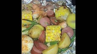 Foil Pack Dinner|| Cajun Shrimp and Sausage recipe