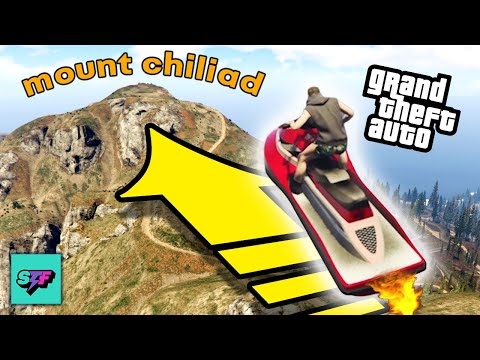 Trying to Get a Jet Ski on Mount Chiliad - GTA V | Hard Mode