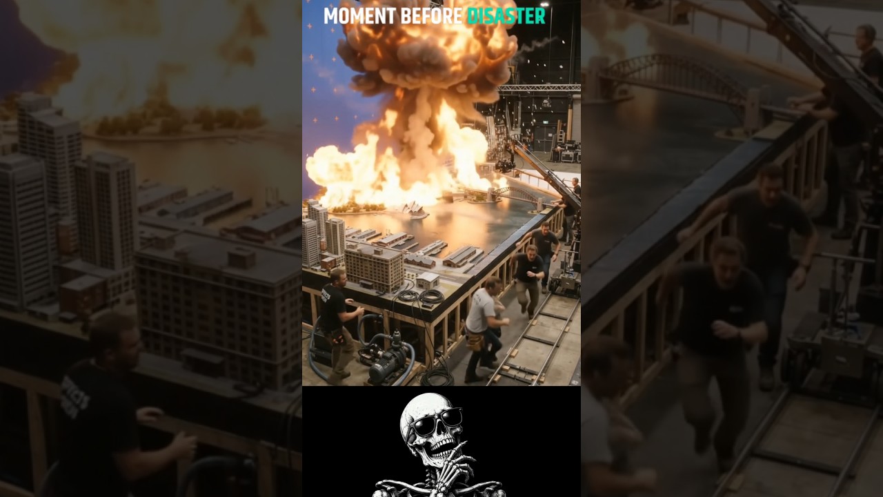 Everything Was Calm for 7 Seconds… Then the Movie Set Caught Fire! 🔥😱 #edit #shorts