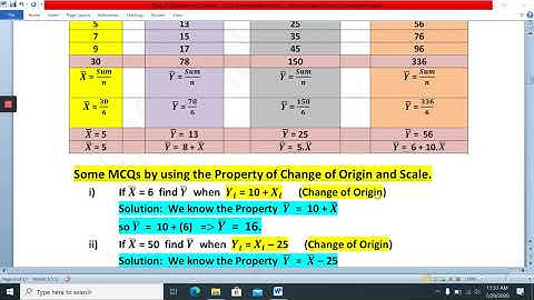 Change of Origin and Scale/ properties of arithmetic mean/ properties of mean / Easy Statistics