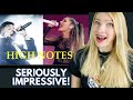 Vocal Coach Reacts: Male Singers Hitting Female Singers HIGH NOTES!!