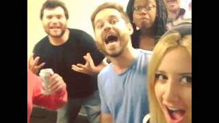 Ashley Tisdale About To Improv With Clipped Cast