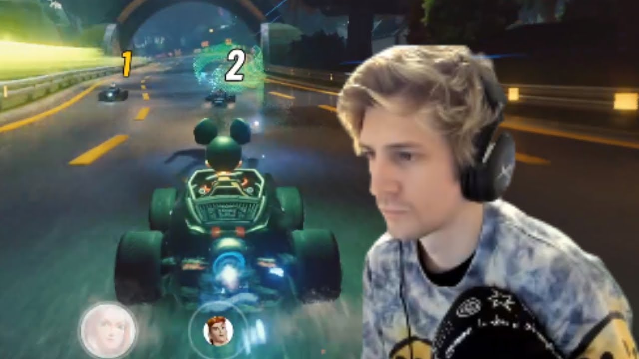 xqc tries the new disney kart game YouTube