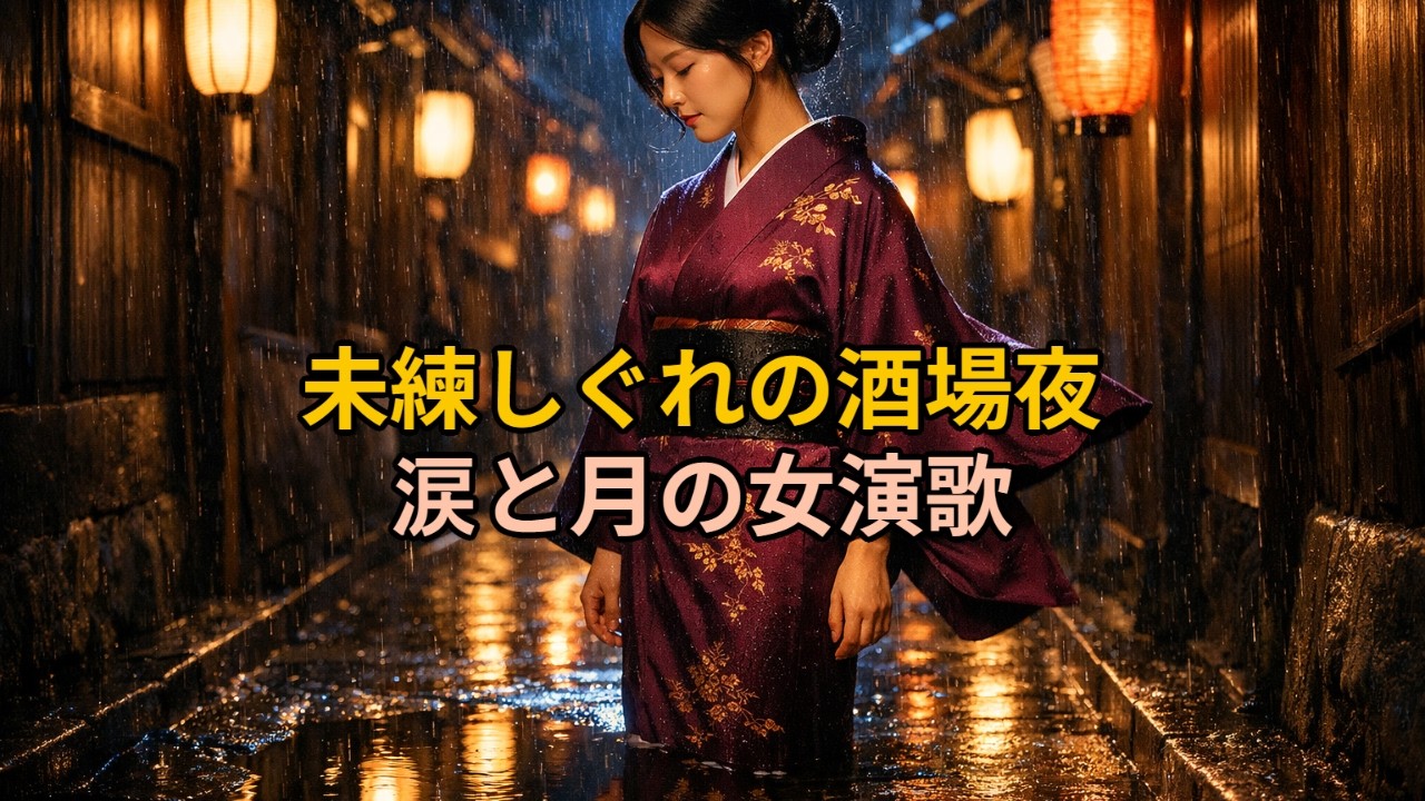未練しぐれの酒場夜｜涙と月の女演歌集