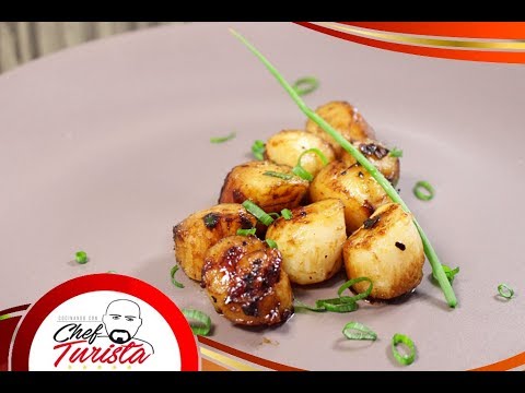 Video: Vieiras Fritas Con Ají