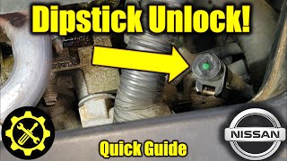 Nissan CVT Transmission - How to Remove the Dipstick & Check Fluid!