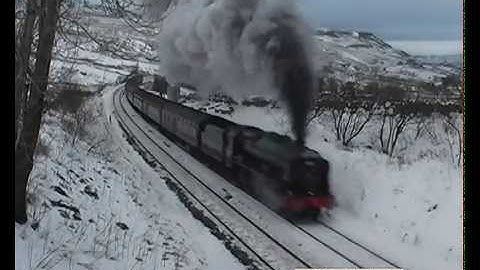 STEAM & SNOW!!! 46115 Scots Guardsman on Settle & Carlisle