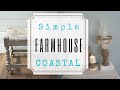3 Modern Farmhouse/Coastal Makeovers | Lime wax & Wooden beads