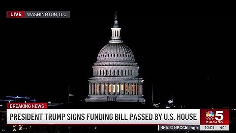 House votes to end longest government shutdown in history, Trump signs off