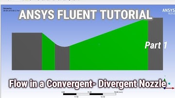 ANSYS Tutorial | Flow in a Convergent- Divergent Nozzle | Compressible Flow Part 1/2