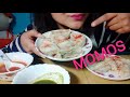 Kolkata famous Momos| Eating sound| Yummy Mouthfuls