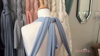 twobirds Bridesmaid multiway dress braid back tutorial