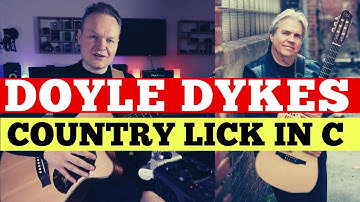 Doyle Dykes Fingerstyle Country Lick In C - Fingerpicking Lead Guitar Lesson