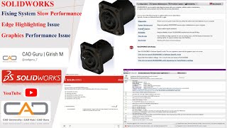 SOLIDWORKS | Fixing System Slow Performance | Edge Highlighting Issue  | Graphics Performance Issue