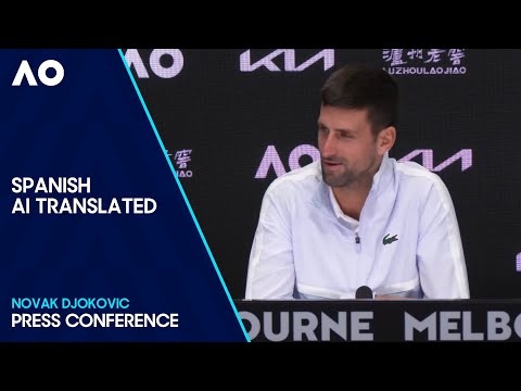 Novak Djokovic Press Conference Spanish Dub | Australian Open 2024 Quarterfinal