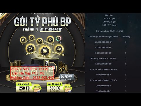 FO4 - Review Nhanh 13 Gói Gói Tỷ Phú BP 500 FC Chúng Ta Sẽ Thu Về Bao Nhiêu BP??