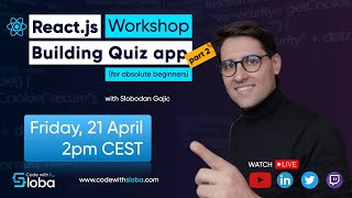 React.js workshop (for beginners) - Building Quiz app - part 2