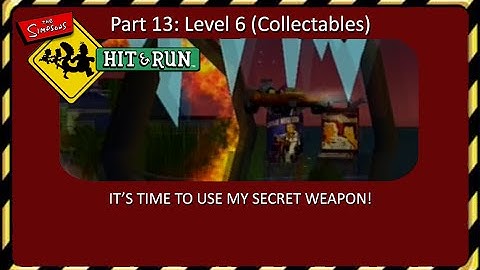 Xin Plays: Simpsons Hit And Run (PS2) Part 13: Level 6 (Collectables)