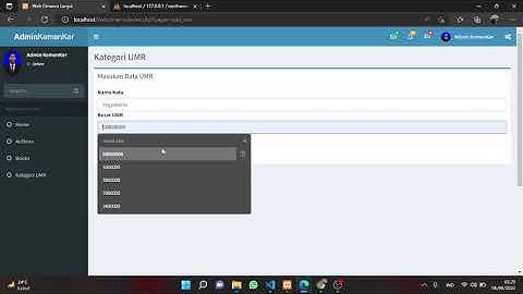 Demontrasi WEB Dinamis - Tugas 2 Matakuliah Pemograman WEB
