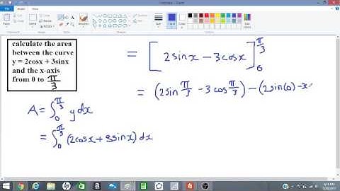 finding the area under a curve using integration