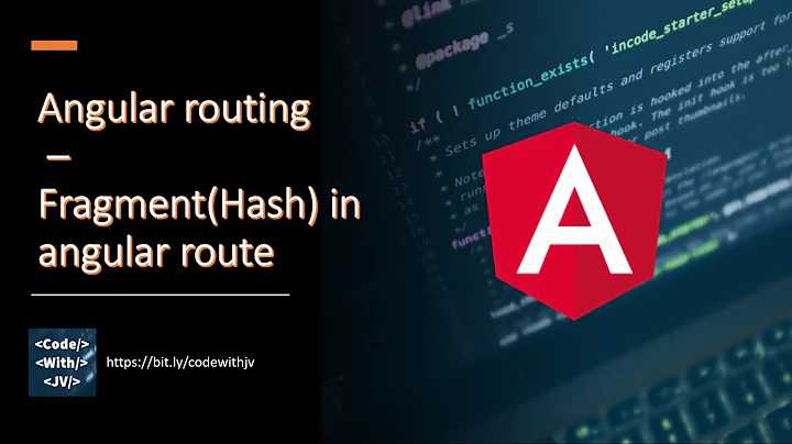 Angular routing – Fragment(Hash) URL  in angular route - How to pass anchor as route parameter