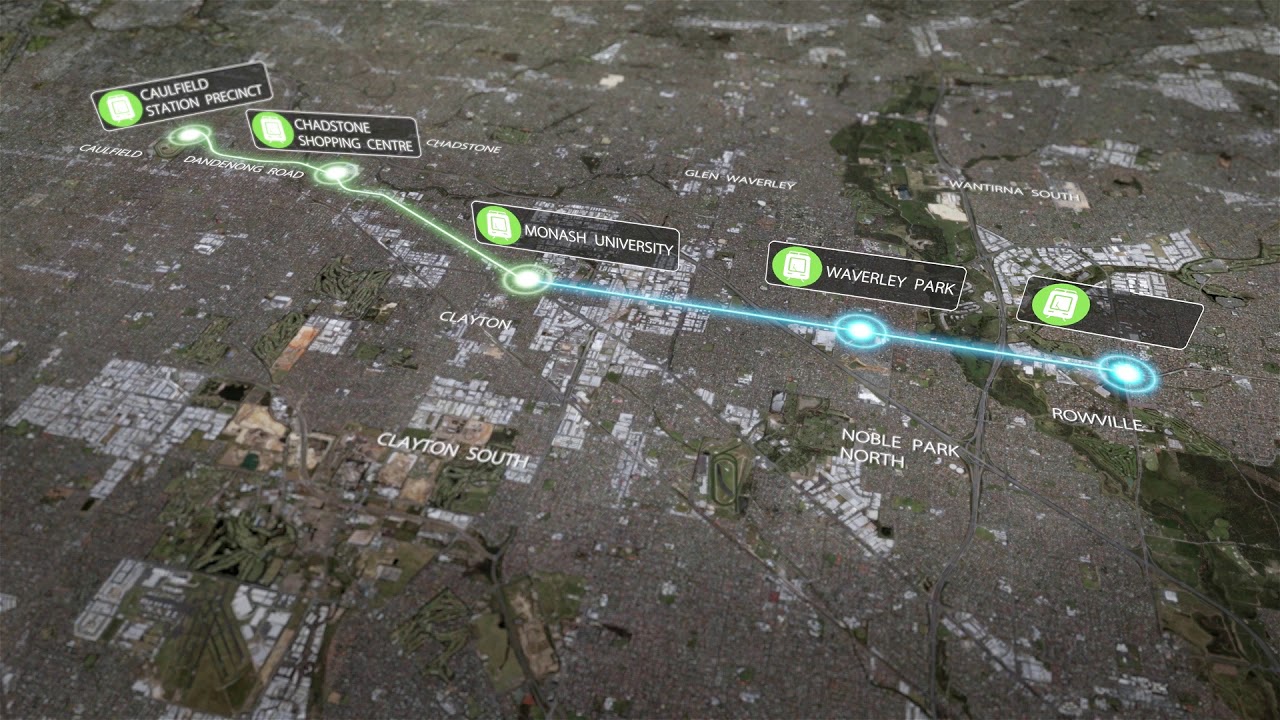 Caulfield to Rowville link YouTube