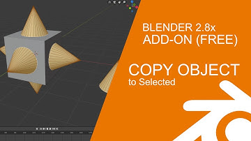 Blender 2.8 Add-on Review: Copy Object to Selected  (FREE)