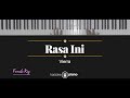 Rasa ini  vierra karaoke piano  female key