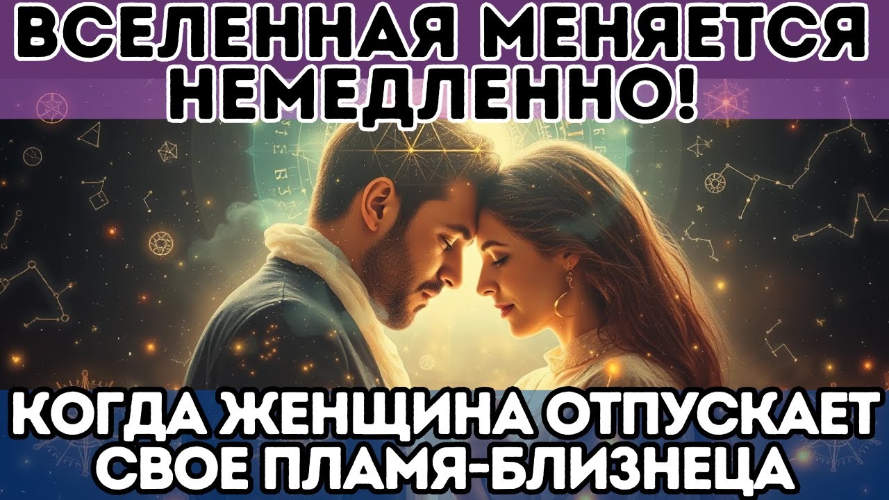 ⚠️ Когда женщина отпускает свое пламя-близнеца, Вселенная меняется немедленно!