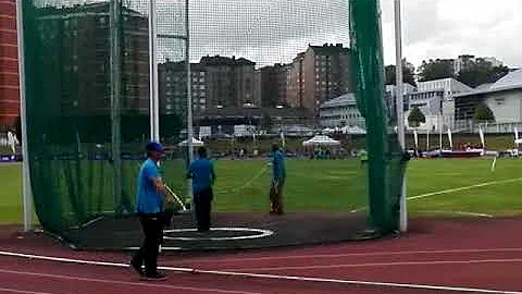 Lanzamiento de 53,82 metros de Alba Becerra, campe...