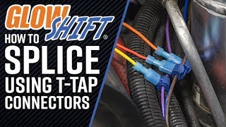Installation | How To Splice Wires Using GlowShift T-Tap Connectors For Tapping Electrical Wires