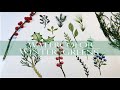 Every Watercolor Winter Green you'll Ever Need/ Christmas Greenery Tutorial / Real Time